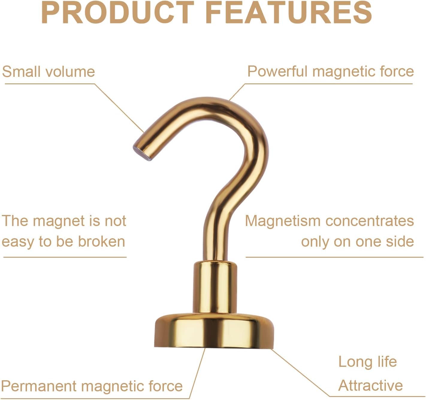 DIYMAG Magnetic Hooks, 30lbs+ Magnet Hook 2025 Cruise Cabin Ship Essentials Heavy Duty Strong Magnets Refrigerator Fridge Hanging for Classroom Beach Vacation Kitchen Grills Home 20 Pack (Silver)