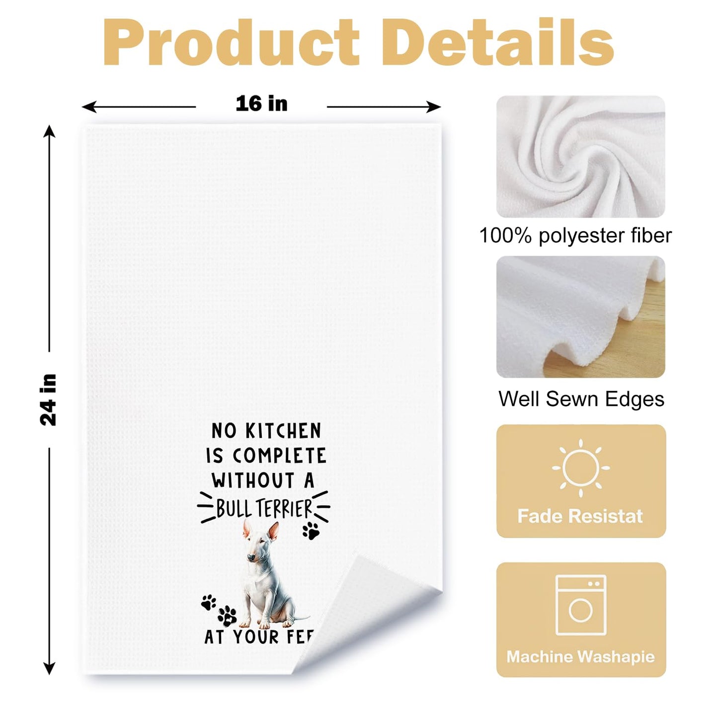 Cavapoo Dog Kitchen Towels, Cavapoo Gifts for Women Dish Tea Towels for Kitchen Decor, Dog Lovers Mom Gifts Decorative Hand Towel for Bathroom, 16x24 Inches