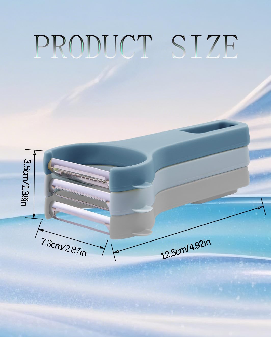 Vegetable Peeler Set 3-Piece Kitchen Peelers for Potato, Veggie, Fruit