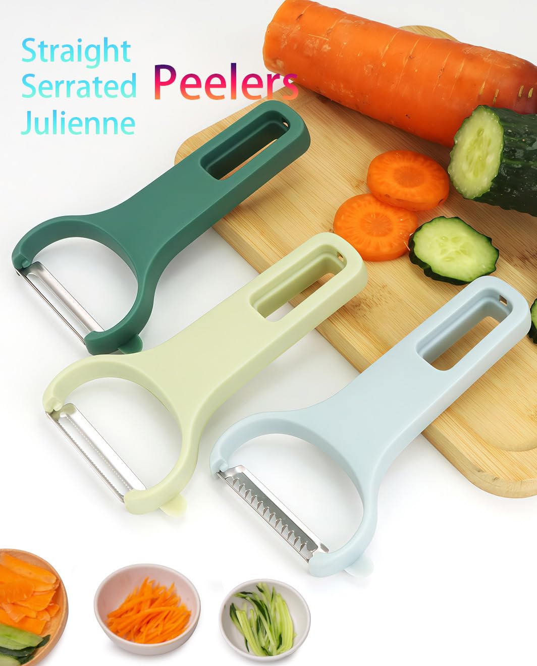 Vegetable Peeler Set 3-Piece Kitchen Peelers for Potato, Veggie, Fruit