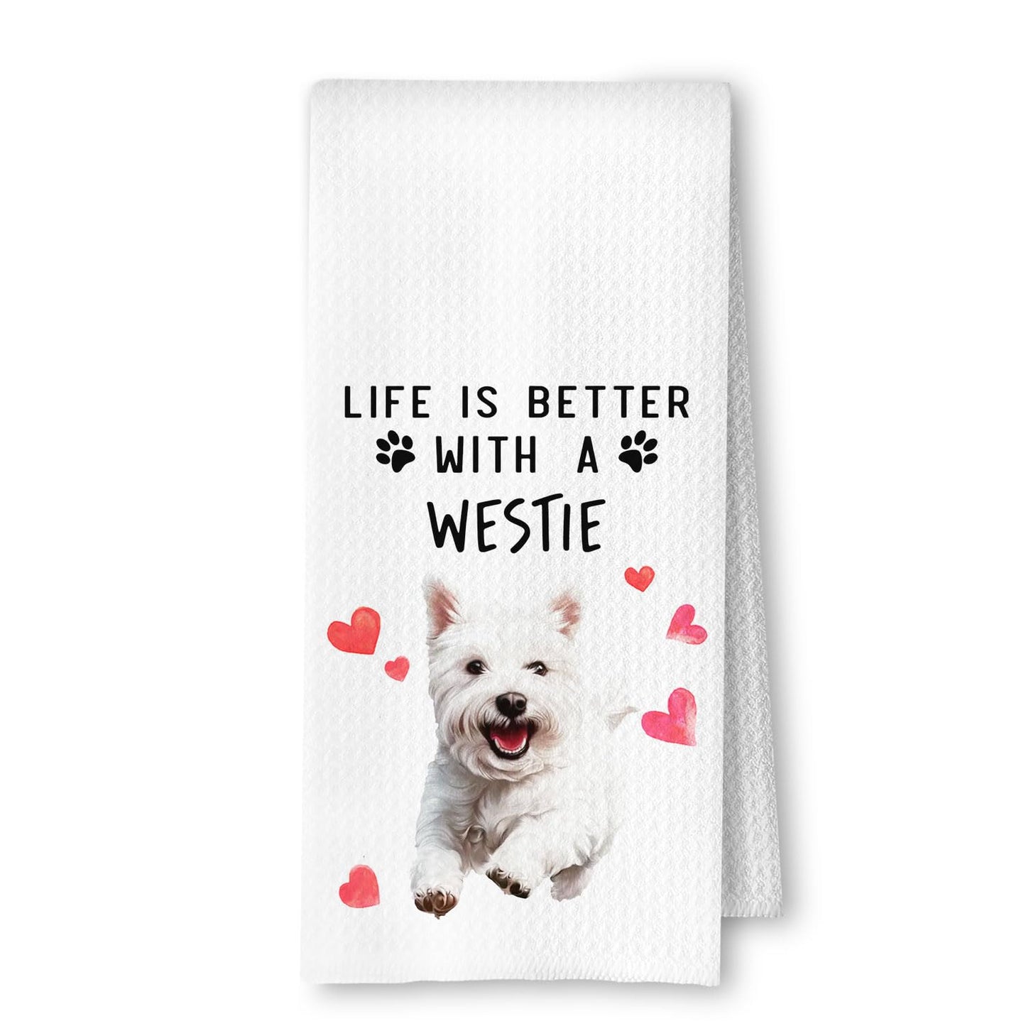 Cavapoo Dog Kitchen Towels, Cavapoo Gifts for Women Dish Tea Towels for Kitchen Decor, Dog Lovers Mom Gifts Decorative Hand Towel for Bathroom, 16x24 Inches