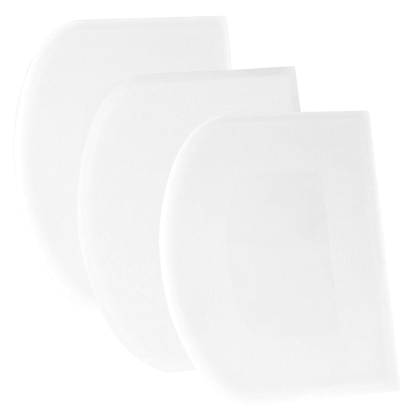 SURDOCA Dough Scraper Bench Scraper - 3P 4.7x3.7" Plastic Flexible Bowl Scraper, Sharp Edge & Angles Cake Scraper. Non-Slip Bakeware Decorating Tools Sculpting & Modeling Tools - Yellow+Green+Yellow