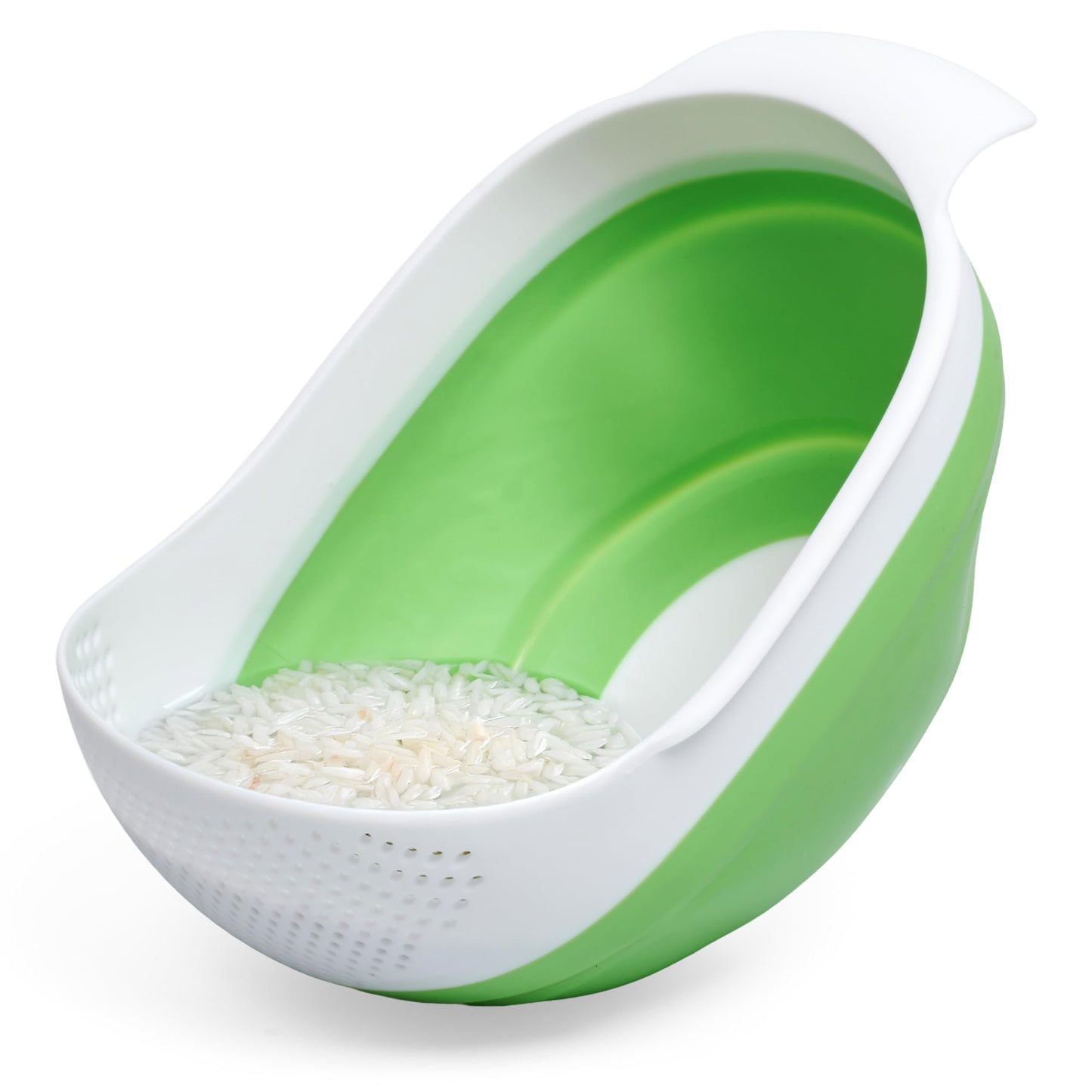 Kitchen Gizmo Snap N' Strain - Silicone Pasta Strainer Clip-On for Pots and Pans - Heat Resistant Colander for Vegetables and Noodles - Kitchen Gadgets for Cooking - Space-Saving Design - Gray