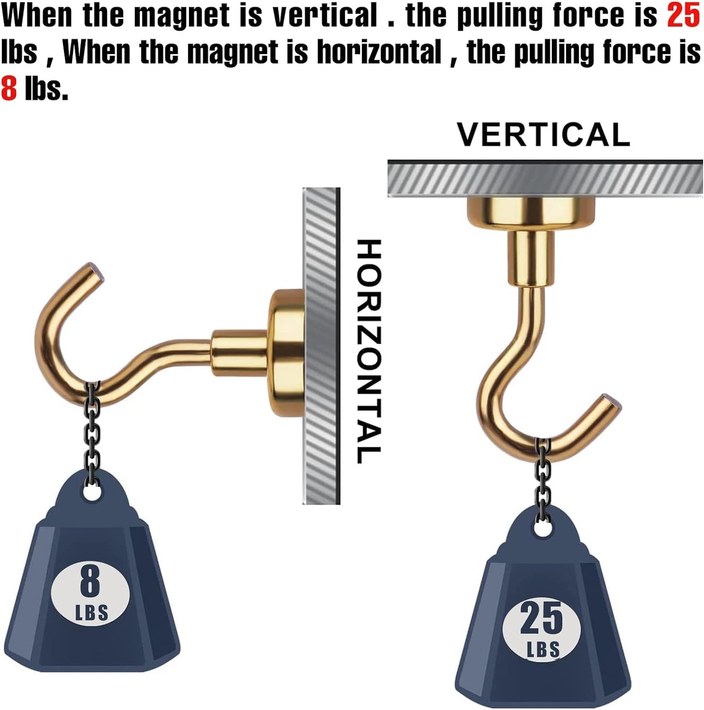 DIYMAG Magnetic Hooks, 30lbs+ Magnet Hook 2025 Cruise Cabin Ship Essentials Heavy Duty Strong Magnets Refrigerator Fridge Hanging for Classroom Beach Vacation Kitchen Grills Home 20 Pack (Silver)