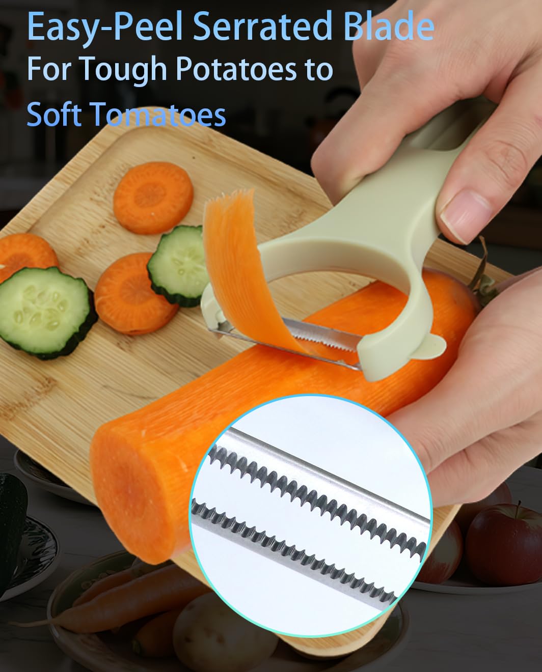 Vegetable Peeler Set 3-Piece Kitchen Peelers for Potato, Veggie, Fruit