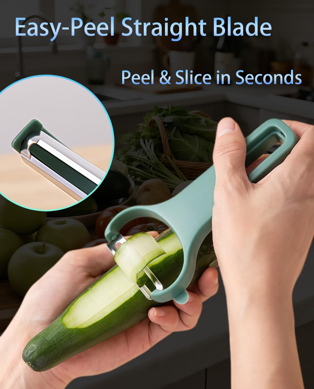 Vegetable Peeler Set 3-Piece Kitchen Peelers for Potato, Veggie, Fruit