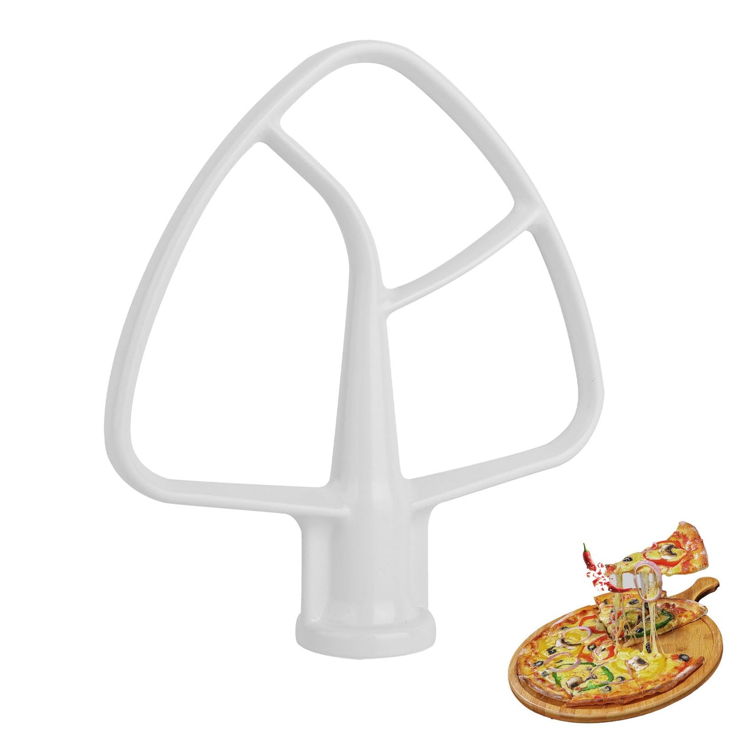 Stainless Steel Flat Beater for Kitchen Aid 4.5-5 Qt Tilt Head Mixers, Compatible Kitchenaid Paddle Attachment for Stir all of Mixtures|Durable and Heavy Duty Replacement