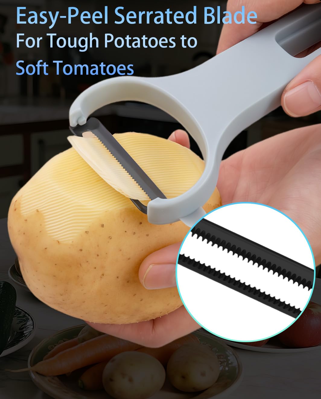 Vegetable Peeler Set 3-Piece Kitchen Peelers for Potato, Veggie, Fruit