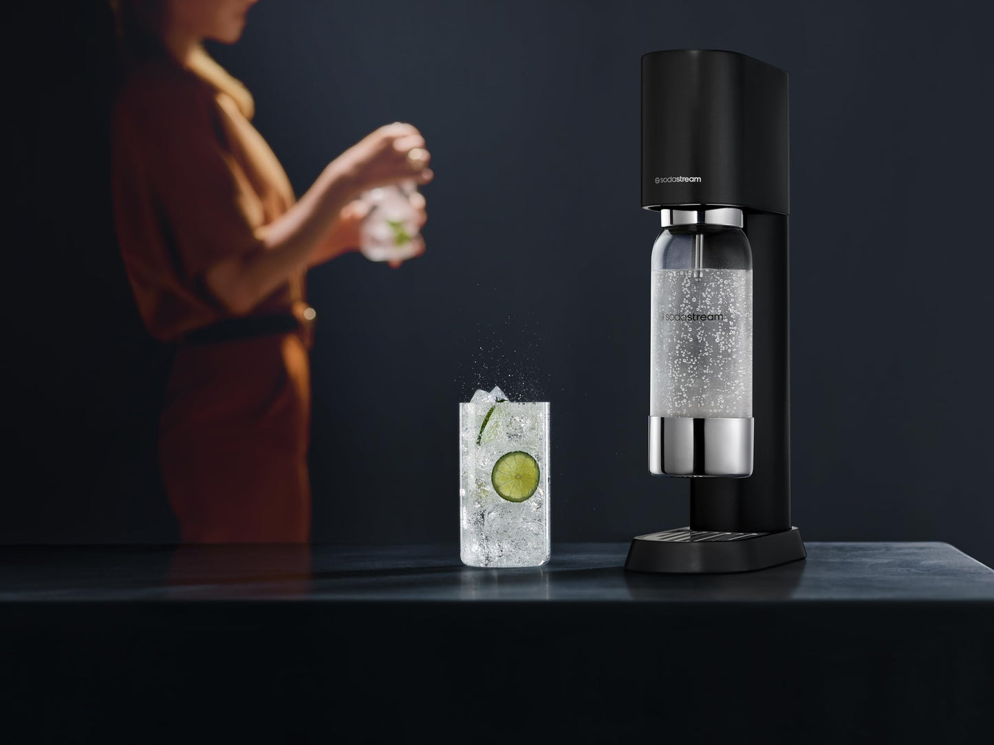 SodaStream Enso Sparkling Water Maker Value Bundle - includes CO2, Carbonating Bottles and Bubly Drop Flavors