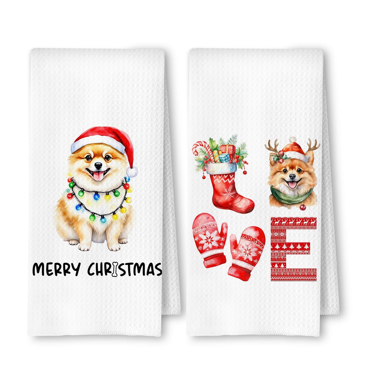 Cavapoo Dog Kitchen Towels, Cavapoo Gifts for Women Dish Tea Towels for Kitchen Decor, Dog Lovers Mom Gifts Decorative Hand Towel for Bathroom, 16x24 Inches
