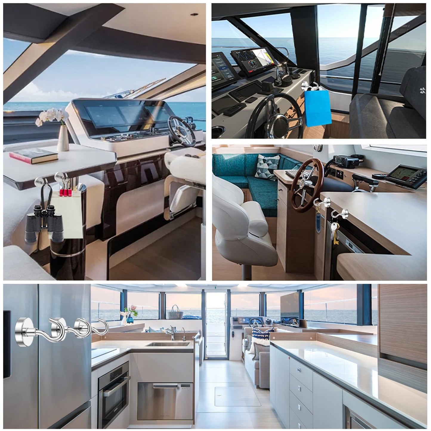 DIYMAG Magnetic Hooks, 30lbs+ Magnet Hook 2025 Cruise Cabin Ship Essentials Heavy Duty Strong Magnets Refrigerator Fridge Hanging for Classroom Beach Vacation Kitchen Grills Home 20 Pack (Silver)