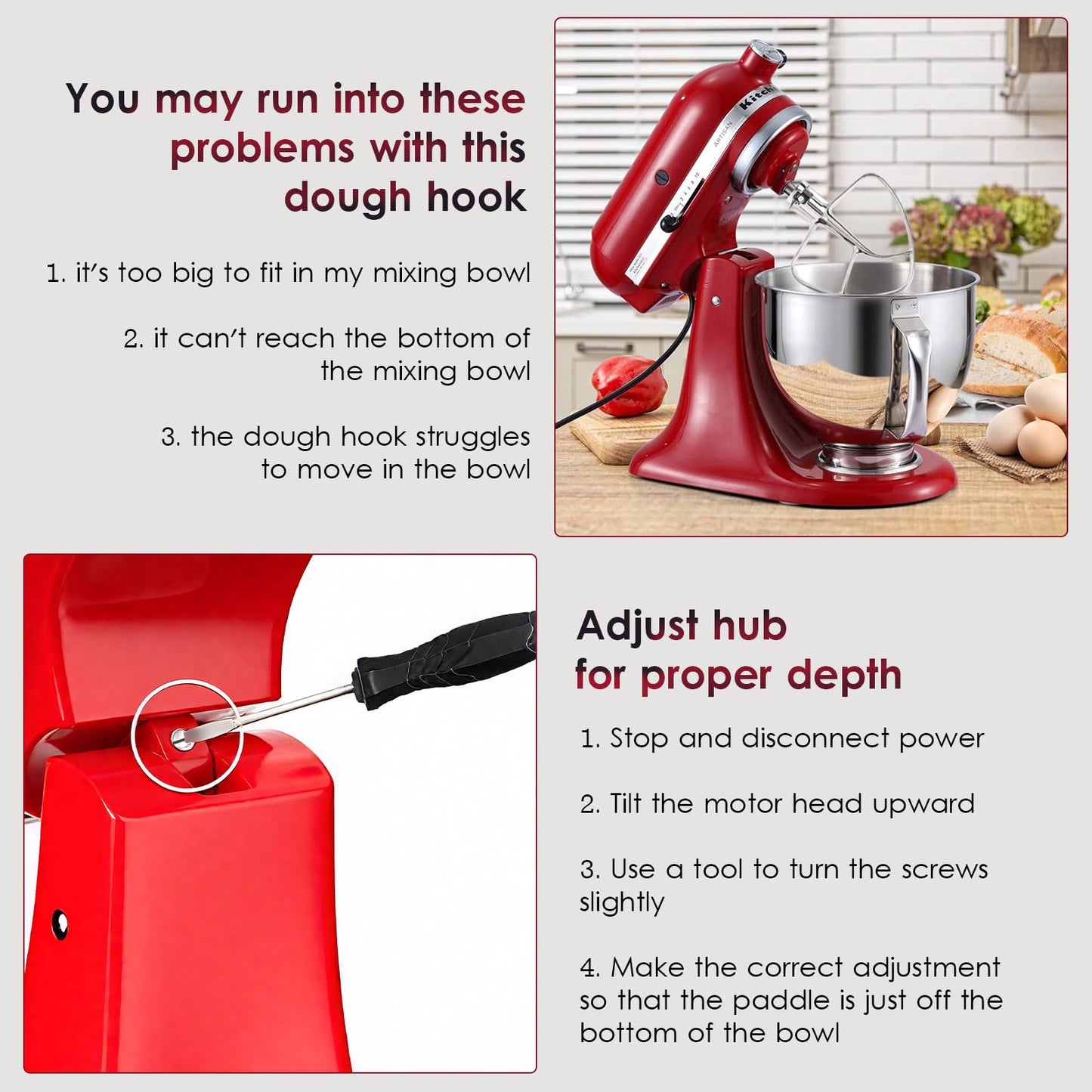 Stainless Steel Flat Beater for Kitchen Aid 4.5-5 Qt Tilt Head Mixers, Compatible Kitchenaid Paddle Attachment for Stir all of Mixtures|Durable and Heavy Duty Replacement