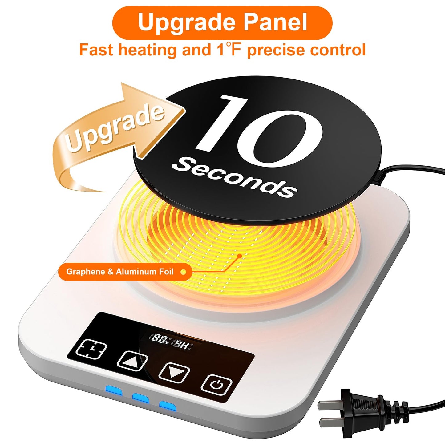 Electric Sourdough Starter Warmer Mat, Upgrade Warming Heating Pad for Sour Dough Starter, Sourdough Heater Proofing Tool for Home Baking with US Plug Thermostat Control, Timing, Memory Function