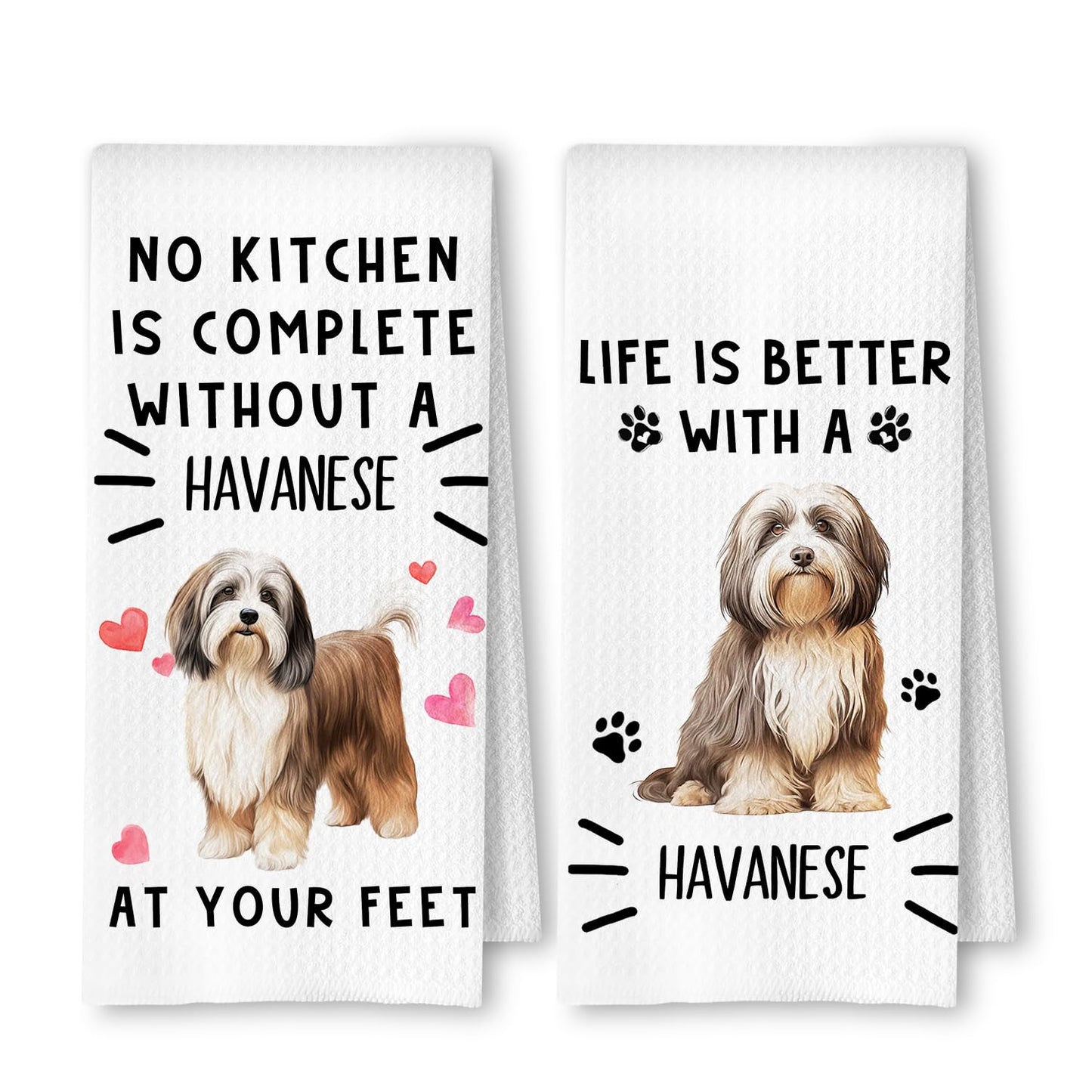 Cavapoo Dog Kitchen Towels, Cavapoo Gifts for Women Dish Tea Towels for Kitchen Decor, Dog Lovers Mom Gifts Decorative Hand Towel for Bathroom, 16x24 Inches