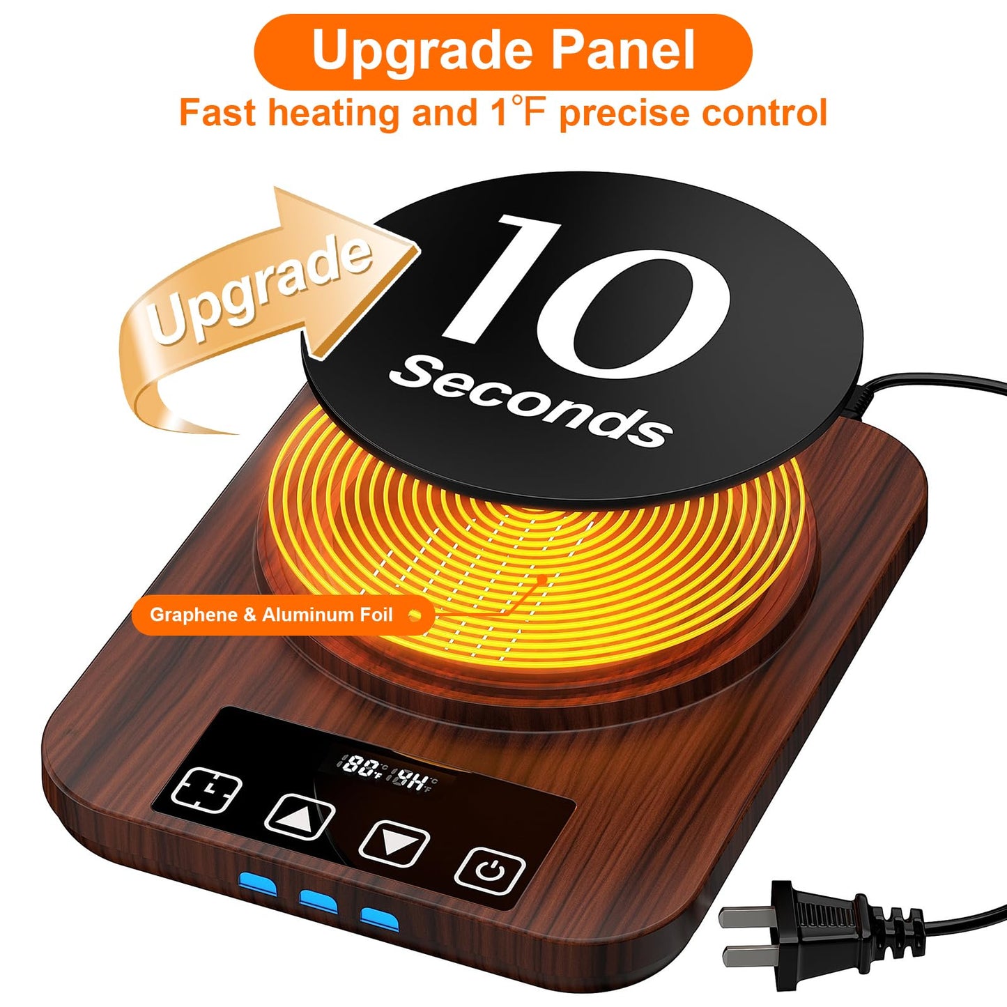 Electric Sourdough Starter Warmer Mat, Upgrade Warming Heating Pad for Sour Dough Starter, Sourdough Heater Proofing Tool for Home Baking with US Plug Thermostat Control, Timing, Memory Function