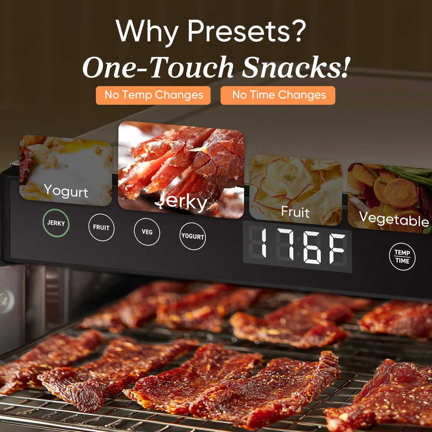 COSORI Food Dehydrator, Bigger Than 7 Trays With Large 6.5" Drying Space, 600W Power Saves More Time Than 480W, 165°F Dehydrated Dryer for Jerky, Dog Treats, Herbs, Meat, Fruit, and Yogurt, Silver