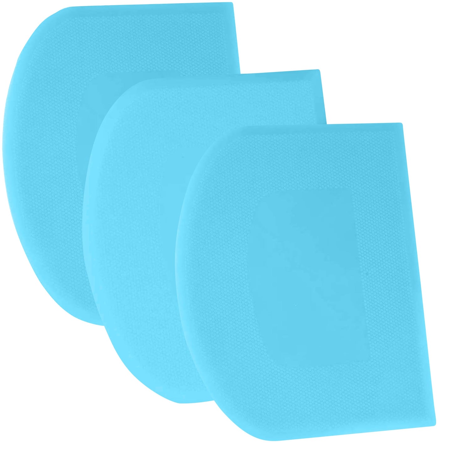 SURDOCA Dough Scraper Bench Scraper - 3P 4.7x3.7" Plastic Flexible Bowl Scraper, Sharp Edge & Angles Cake Scraper. Non-Slip Bakeware Decorating Tools Sculpting & Modeling Tools - Yellow+Green+Yellow