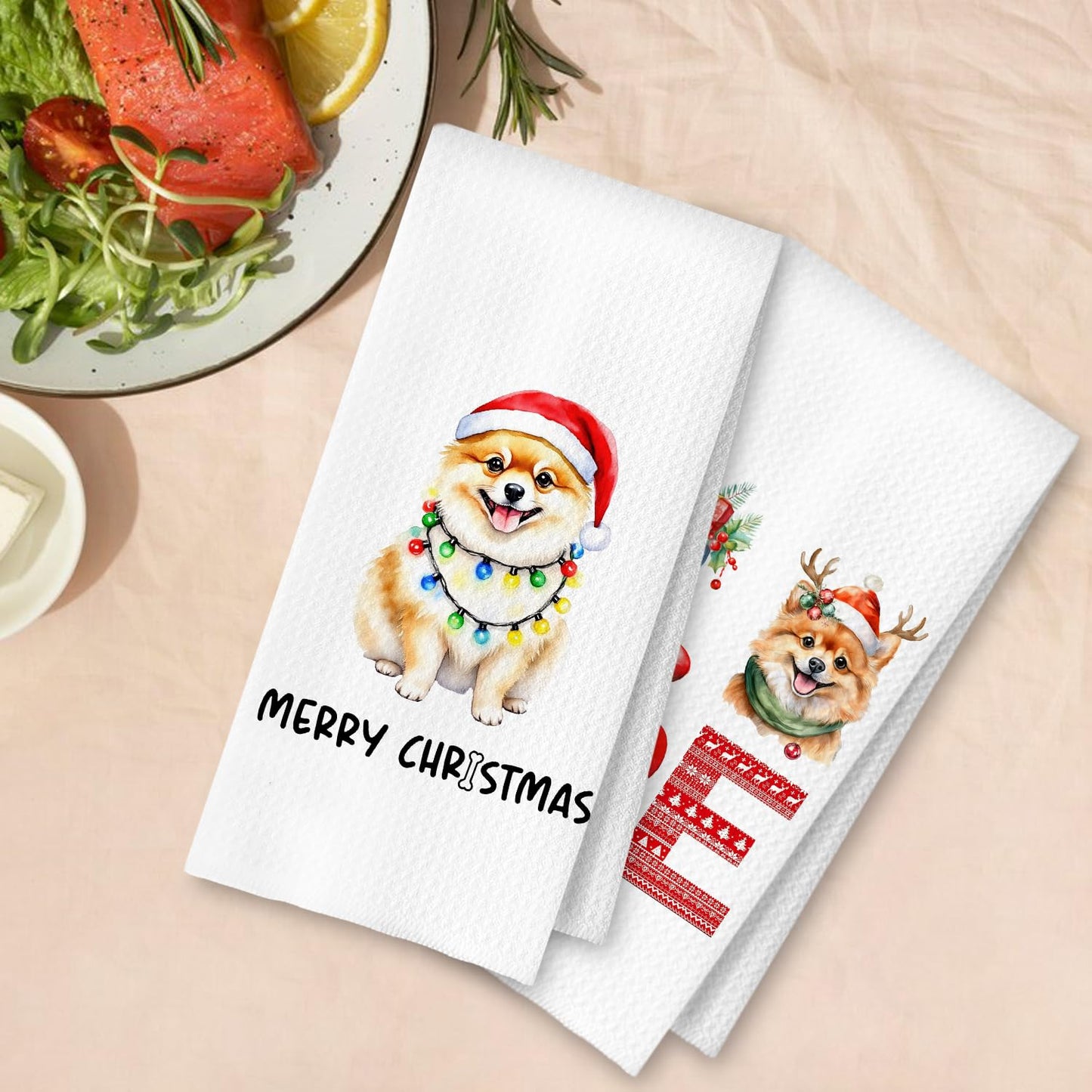 Cavapoo Dog Kitchen Towels, Cavapoo Gifts for Women Dish Tea Towels for Kitchen Decor, Dog Lovers Mom Gifts Decorative Hand Towel for Bathroom, 16x24 Inches