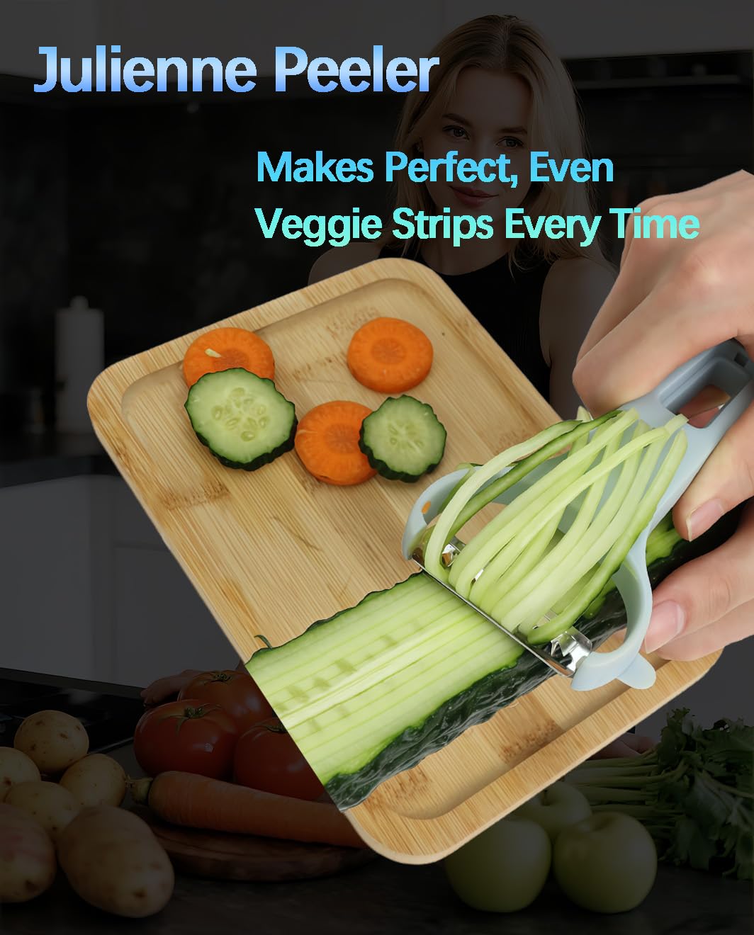 Vegetable Peeler Set 3-Piece Kitchen Peelers for Potato, Veggie, Fruit