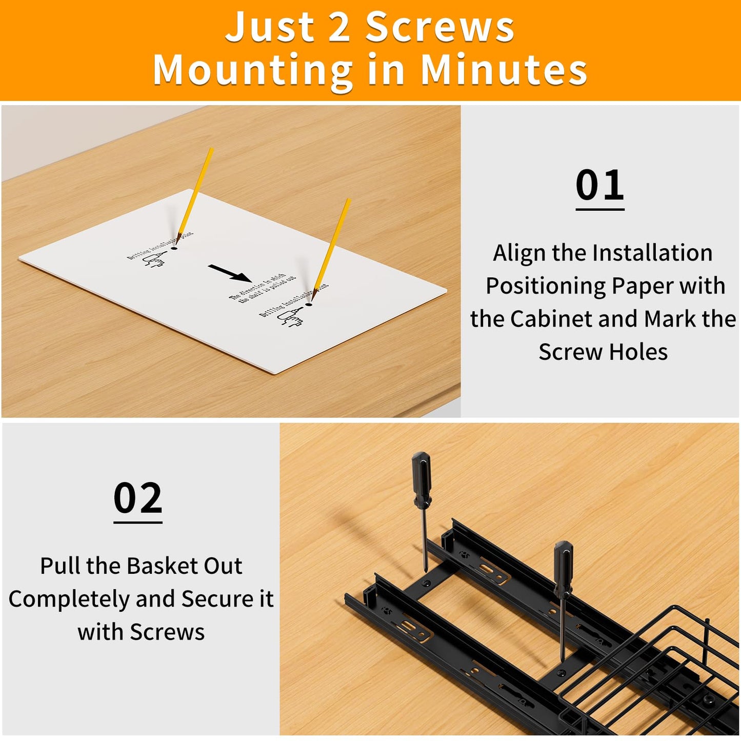 RCHYFEED Pull Out Spice Rack Organizer for Cabinet,Slide out Spice Organizer for Inside Cabinets,Heavy Duty Spice Organization for Kitchen and Pantry,Seasoning,Sauces(1-Tier,8.5" Wx10.5 Dx2.5 H)