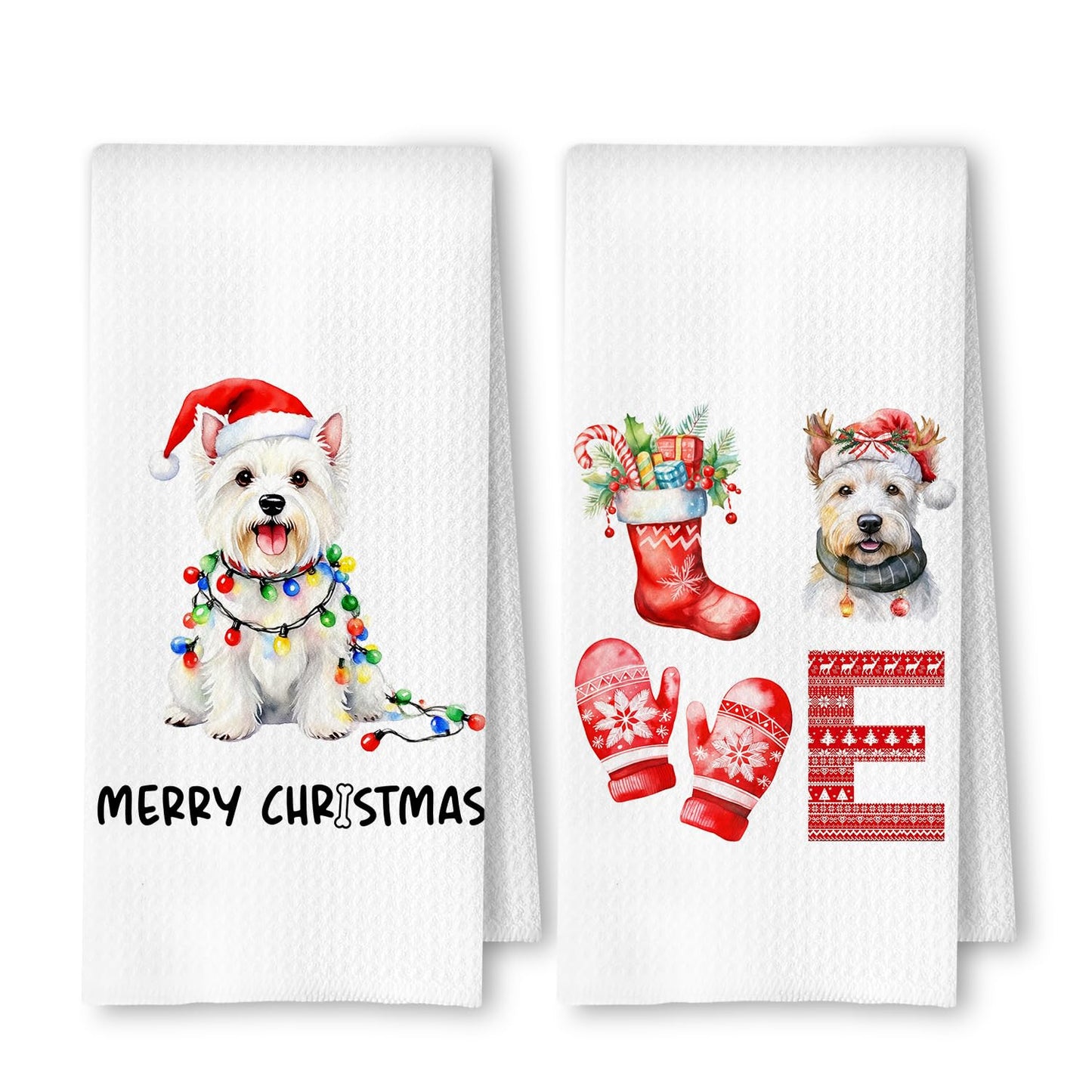 Cavapoo Dog Kitchen Towels, Cavapoo Gifts for Women Dish Tea Towels for Kitchen Decor, Dog Lovers Mom Gifts Decorative Hand Towel for Bathroom, 16x24 Inches