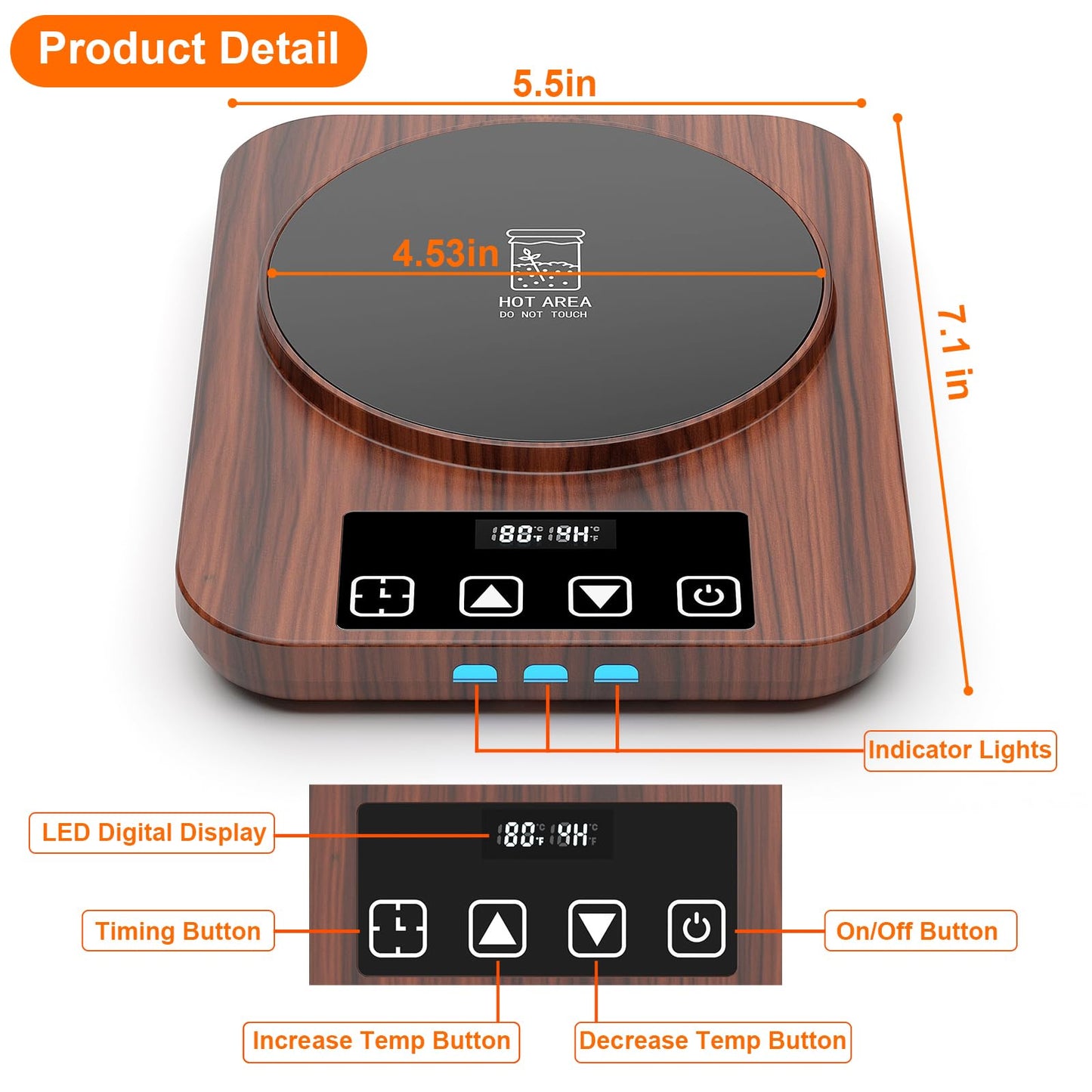 Electric Sourdough Starter Warmer Mat, Upgrade Warming Heating Pad for Sour Dough Starter, Sourdough Heater Proofing Tool for Home Baking with US Plug Thermostat Control, Timing, Memory Function