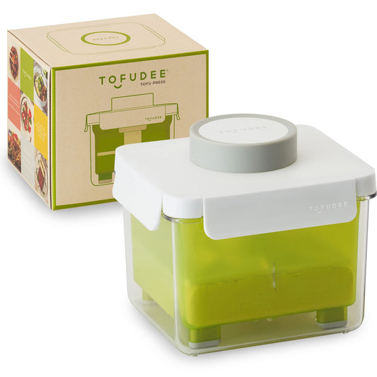 Tofu Press for Vegan - Dishwasher Safe & BPA Free Tofu Presser that Swiftly Drains Water from Soft, Firm, Extra Firm & Organic Tofu Without Crack in just 15-20min - Enhanced Flavor & Texture