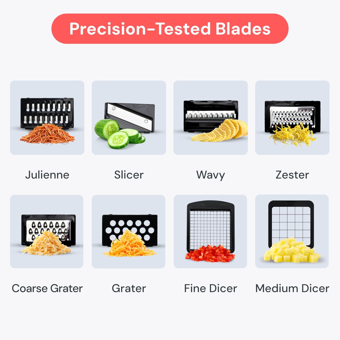 Fullstar The Original Pro Chopper - Vegetable Chopper and Spiralizer, Food Chopper with Container, Fruit Slicer, Kitchen Gadgets & Accessories, Home Essentials (4 in 1, White)