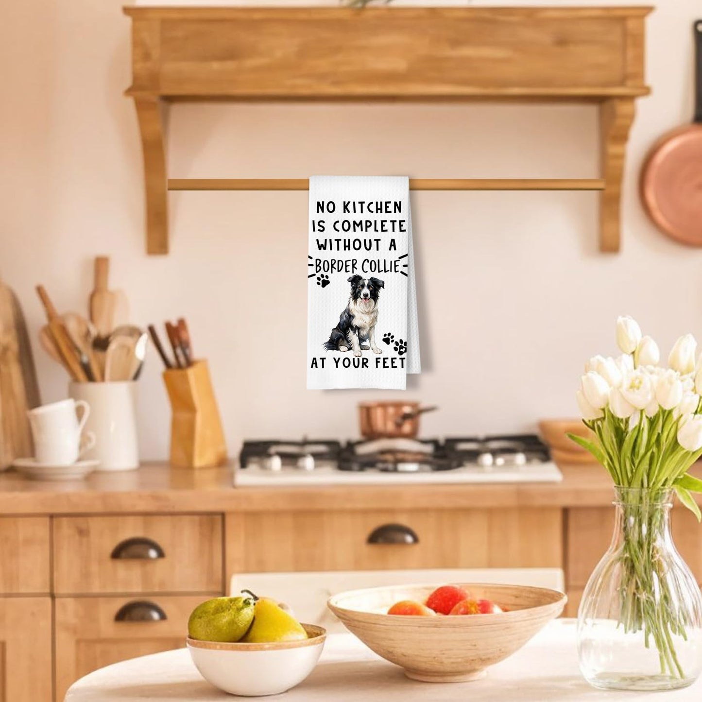 Cavapoo Dog Kitchen Towels, Cavapoo Gifts for Women Dish Tea Towels for Kitchen Decor, Dog Lovers Mom Gifts Decorative Hand Towel for Bathroom, 16x24 Inches