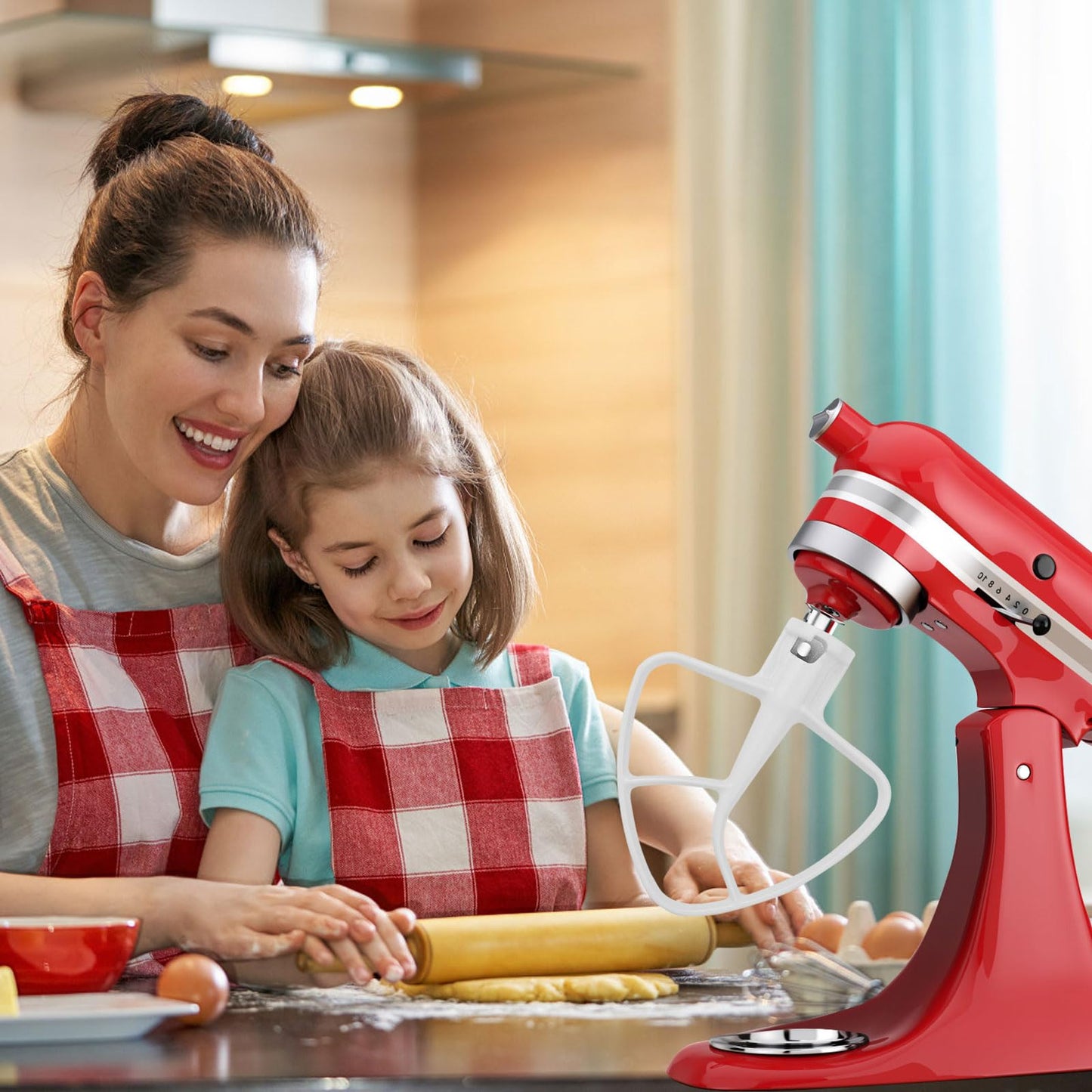 Stainless Steel Flat Beater for Kitchen Aid 4.5-5 Qt Tilt Head Mixers, Compatible Kitchenaid Paddle Attachment for Stir all of Mixtures|Durable and Heavy Duty Replacement