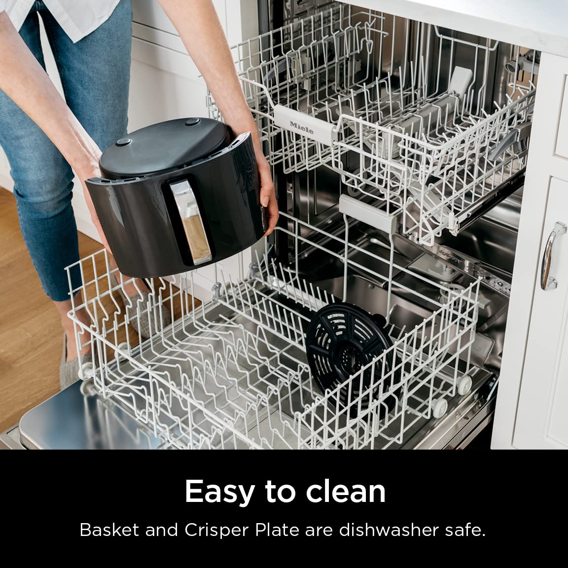 Ninja | Air Fryer | 6.5 QT Pro XL Capacity fits 9lbs of Wings | 6-in-1 Max Crisp, Air Fry, Roast, Bake, Reheat & Dehydrate | Nonstick Basket, Crisper Plate & Recipe Guide | Grey | AF181