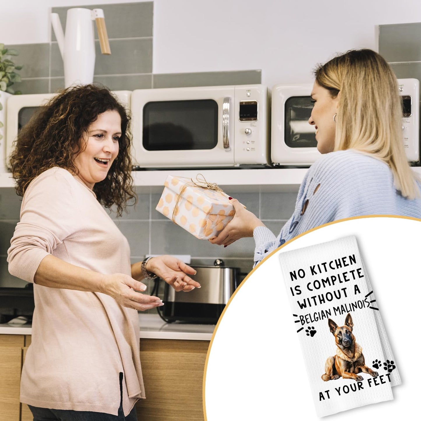 Cavapoo Dog Kitchen Towels, Cavapoo Gifts for Women Dish Tea Towels for Kitchen Decor, Dog Lovers Mom Gifts Decorative Hand Towel for Bathroom, 16x24 Inches