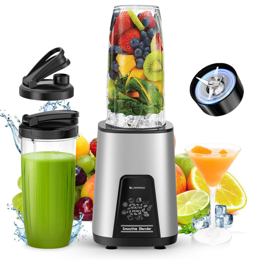 Blender for Smoothie, 900W Personal Blender for Shakes and Smoothies with 2 * 22oz BPA Free Portable Cups, Small Juicer for Protein Shake, Baby Food, Frozen Drink