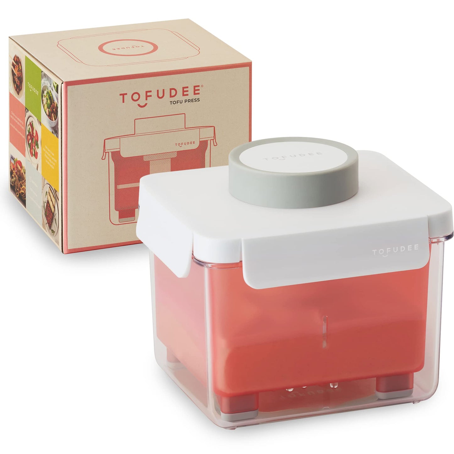 Tofu Press for Vegan - Dishwasher Safe & BPA Free Tofu Presser that Swiftly Drains Water from Soft, Firm, Extra Firm & Organic Tofu Without Crack in just 15-20min - Enhanced Flavor & Texture