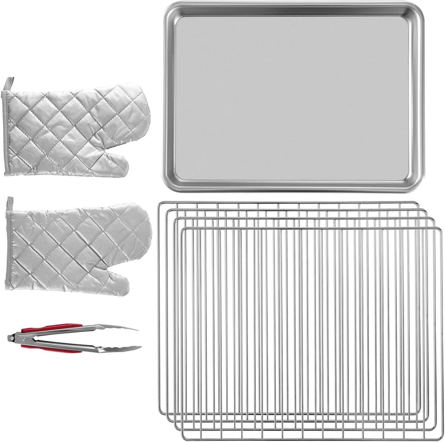 VEVOR Commercial Convection Oven, 21L/19Qt, Quarter-Size Conventional Oven Countertop, 1440W 3-Tier Toaster w/Front Glass Door, Electric Baking Oven w/Trays Wire Racks Clip Gloves, 120V