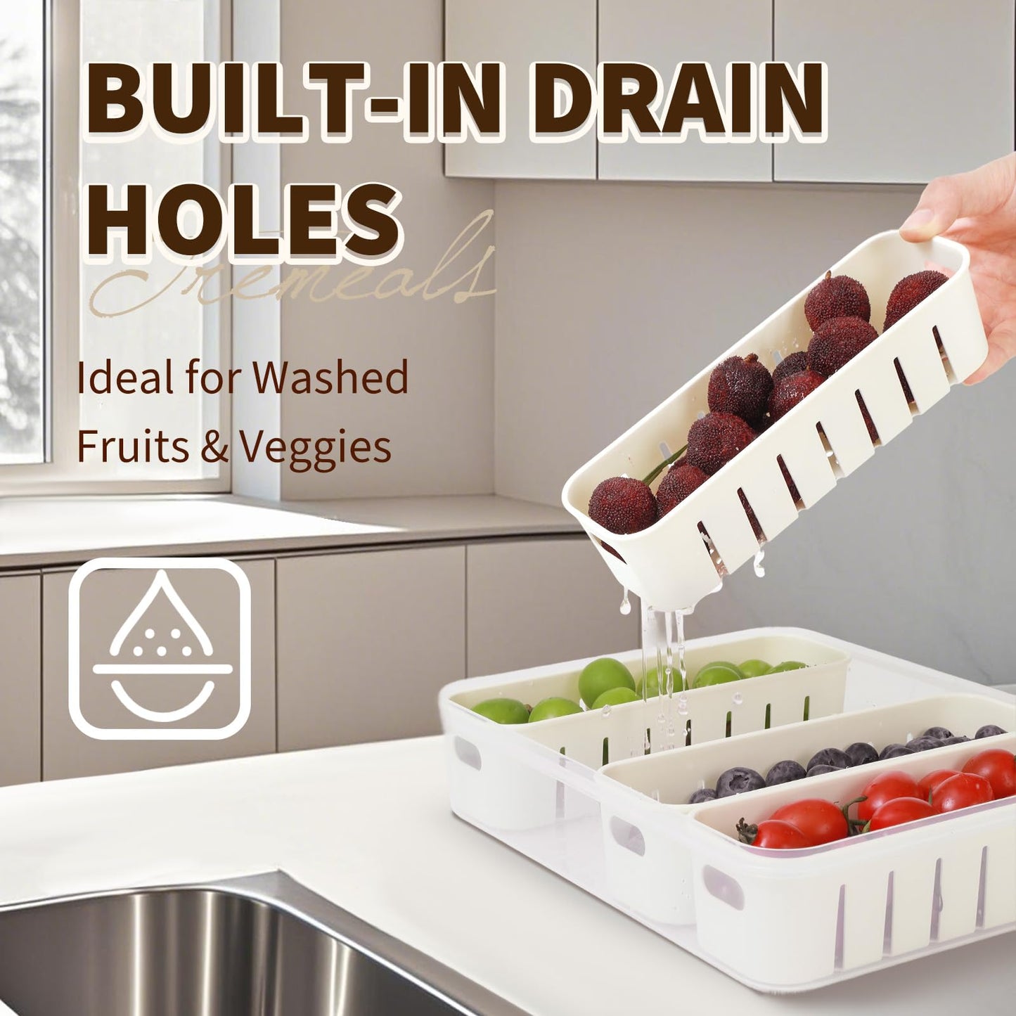 Divided Serving Tray for Candy, Condiment, Fruits and Nuts - Dishwasher Safe Snackle Box Container with Lid - Portable Charcuterie Board for Parties, Picnics, Travel and On-the-Go Snacking (6 Cups)