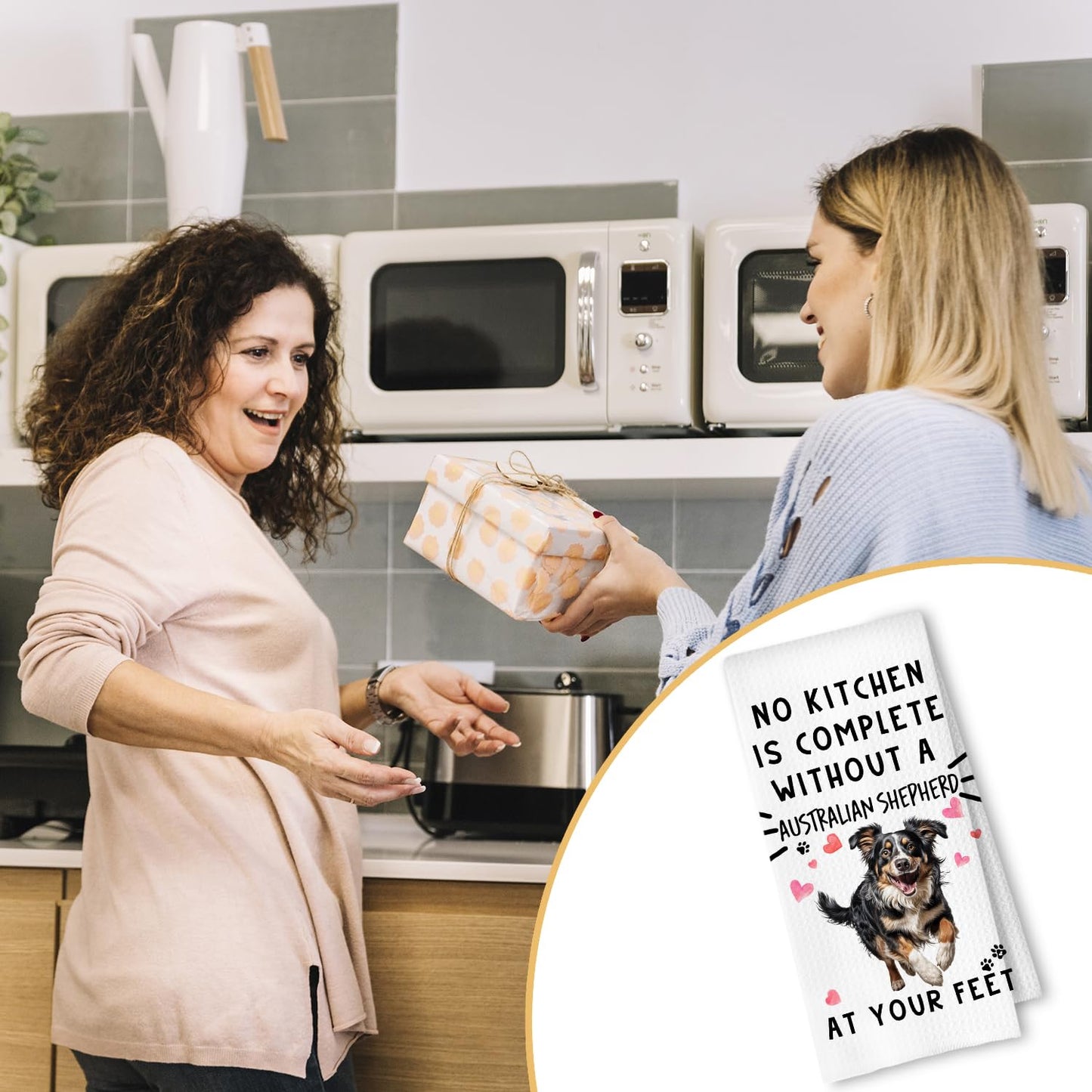 Cavapoo Dog Kitchen Towels, Cavapoo Gifts for Women Dish Tea Towels for Kitchen Decor, Dog Lovers Mom Gifts Decorative Hand Towel for Bathroom, 16x24 Inches