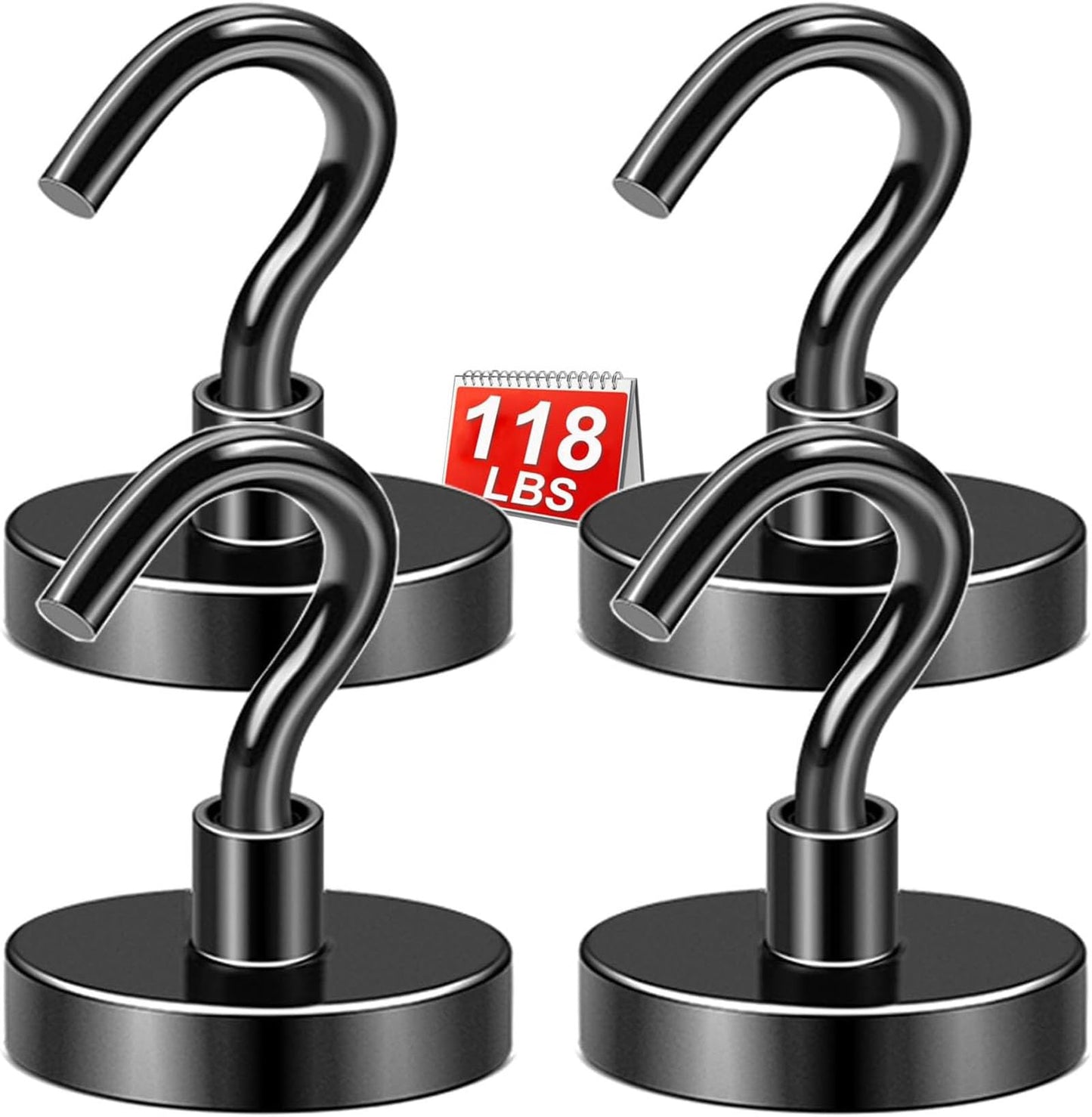 DIYMAG Magnetic Hooks, 30lbs+ Magnet Hook 2025 Cruise Cabin Ship Essentials Heavy Duty Strong Magnets Refrigerator Fridge Hanging for Classroom Beach Vacation Kitchen Grills Home 20 Pack (Silver)