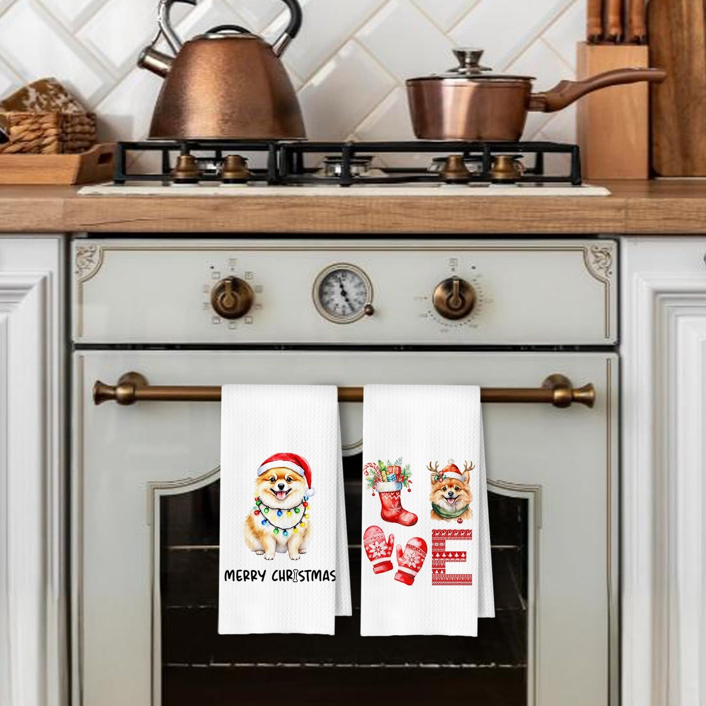 Cavapoo Dog Kitchen Towels, Cavapoo Gifts for Women Dish Tea Towels for Kitchen Decor, Dog Lovers Mom Gifts Decorative Hand Towel for Bathroom, 16x24 Inches