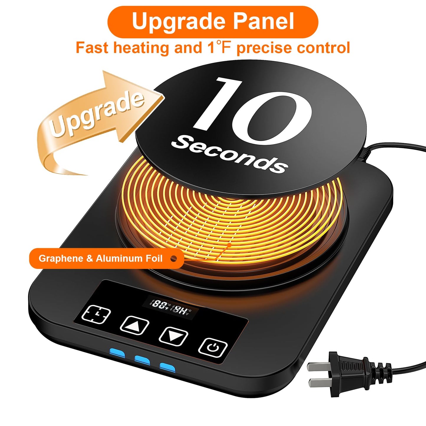 Electric Sourdough Starter Warmer Mat, Upgrade Warming Heating Pad for Sour Dough Starter, Sourdough Heater Proofing Tool for Home Baking with US Plug Thermostat Control, Timing, Memory Function