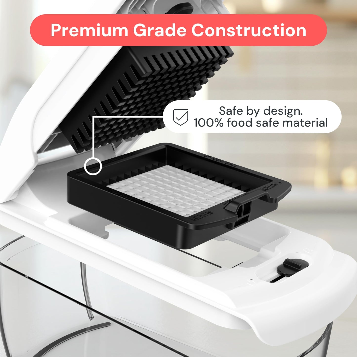 Fullstar The Original Pro Chopper - Vegetable Chopper and Spiralizer, Food Chopper with Container, Fruit Slicer, Kitchen Gadgets & Gifts, Home Essentials (8 in 1, White)