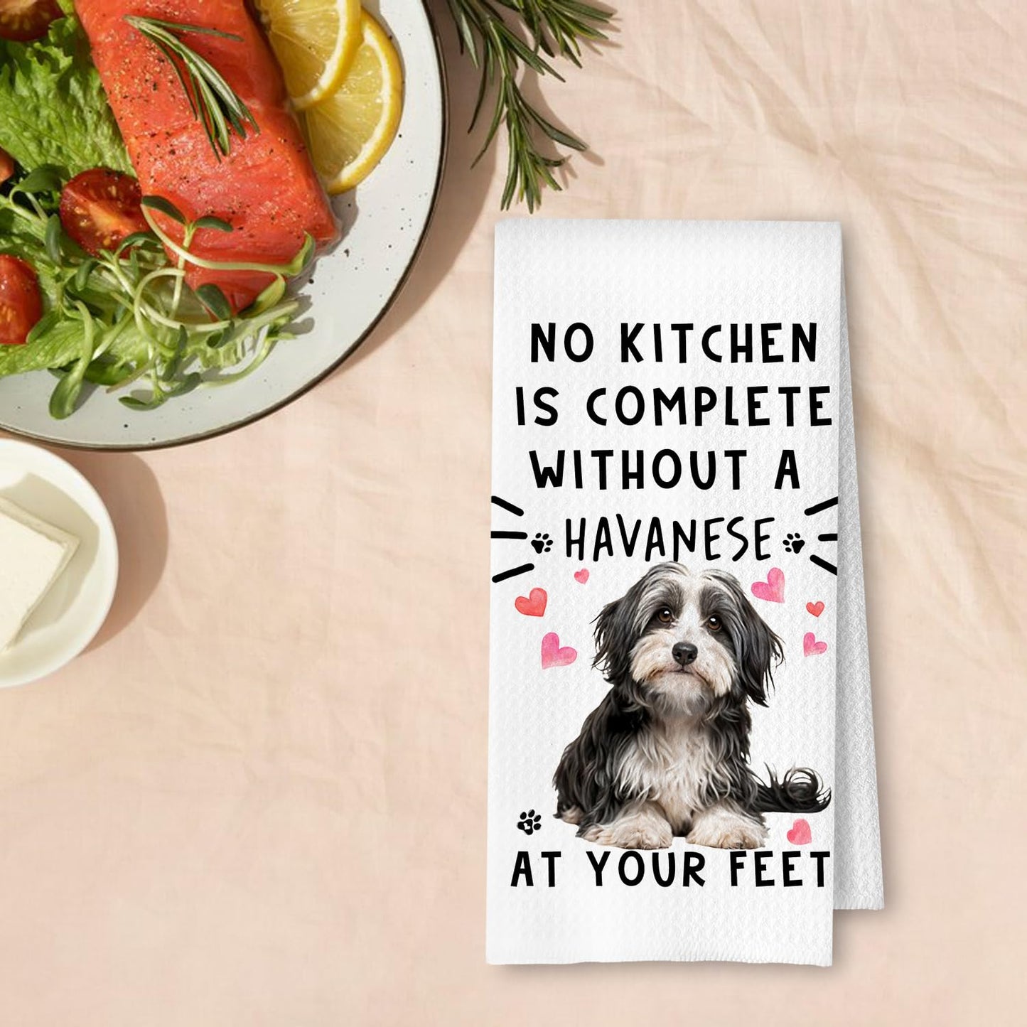 Cavapoo Dog Kitchen Towels, Cavapoo Gifts for Women Dish Tea Towels for Kitchen Decor, Dog Lovers Mom Gifts Decorative Hand Towel for Bathroom, 16x24 Inches