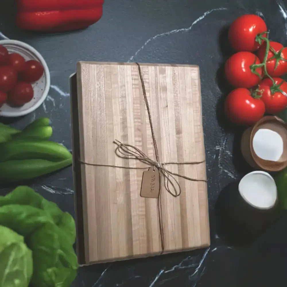 8" x 12" x 1.5" Handmade Cutting Board - Hard Maple, Eco-Friendly (SB-3721) - Stewarts Blocks and Boards