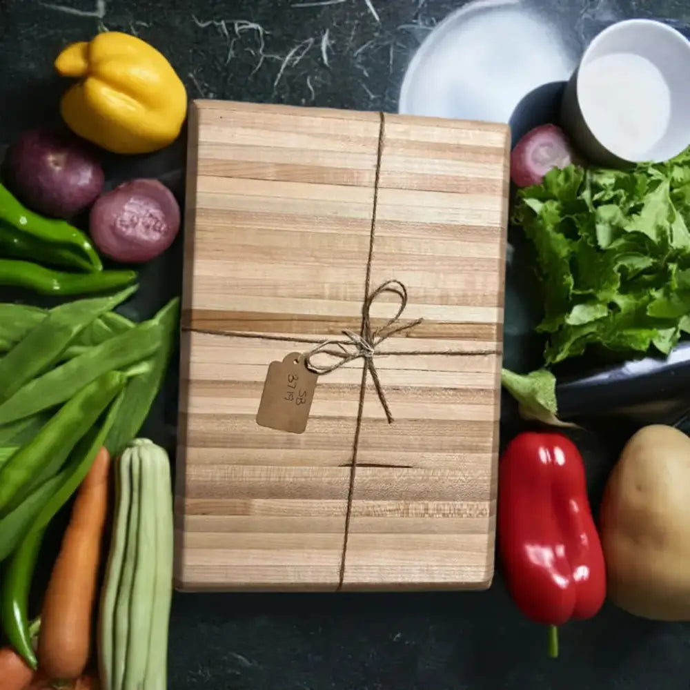 8" x 12" x 1.5" Handmade Cutting Board - Hard Maple, Eco-Friendly (SB-3719) - Stewarts Blocks and Boards