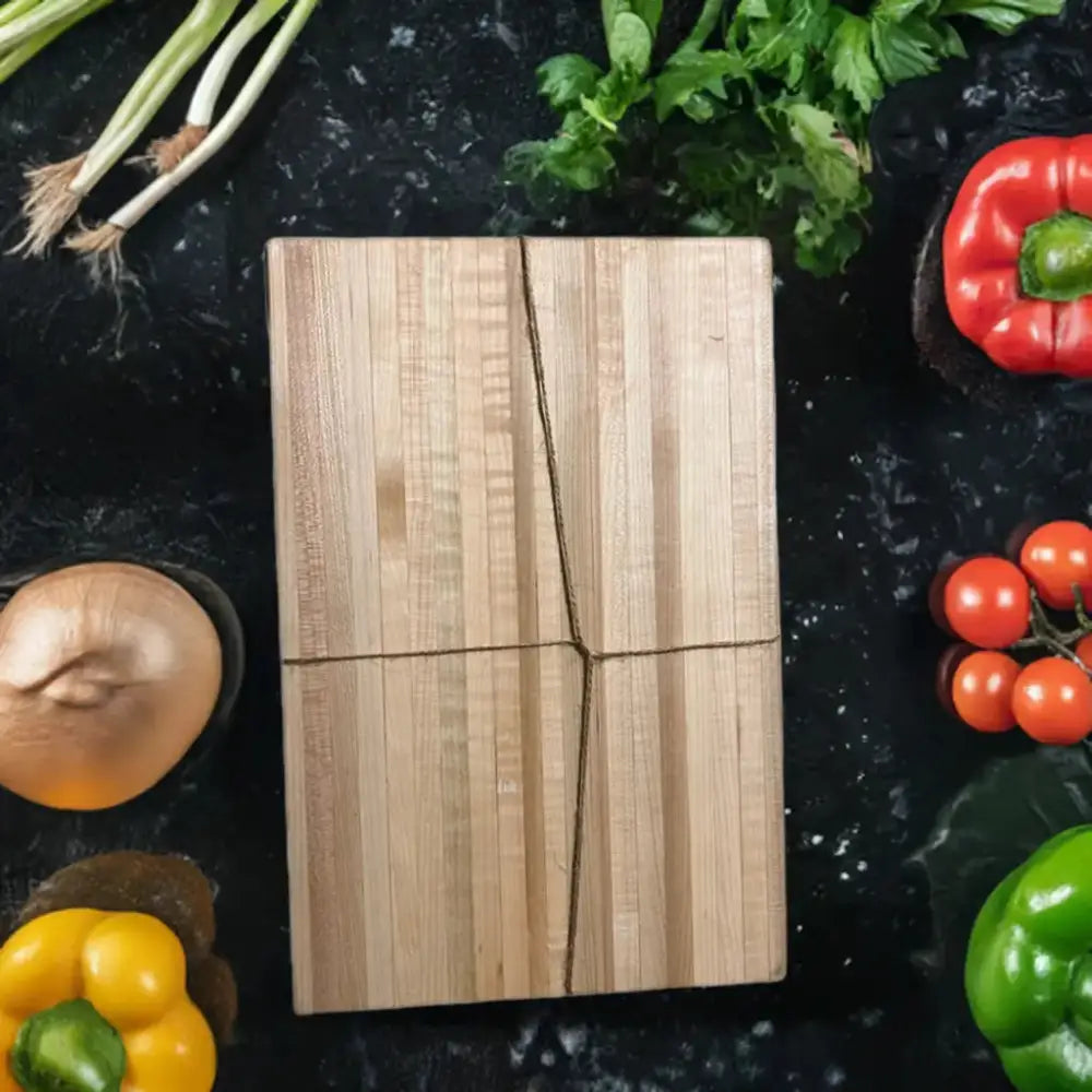 8" x 12" x 1.5" Handmade Cutting Board - Hard Maple, Eco-Friendly (SB-3721) - Stewarts Blocks and Boards