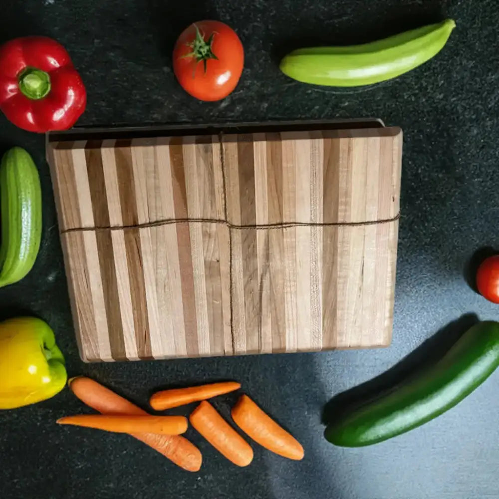 8" x 12" x 1.5" Handmade Cutting Board - Hard Maple, Eco-Friendly (SB-3720) - Stewarts Blocks and Boards