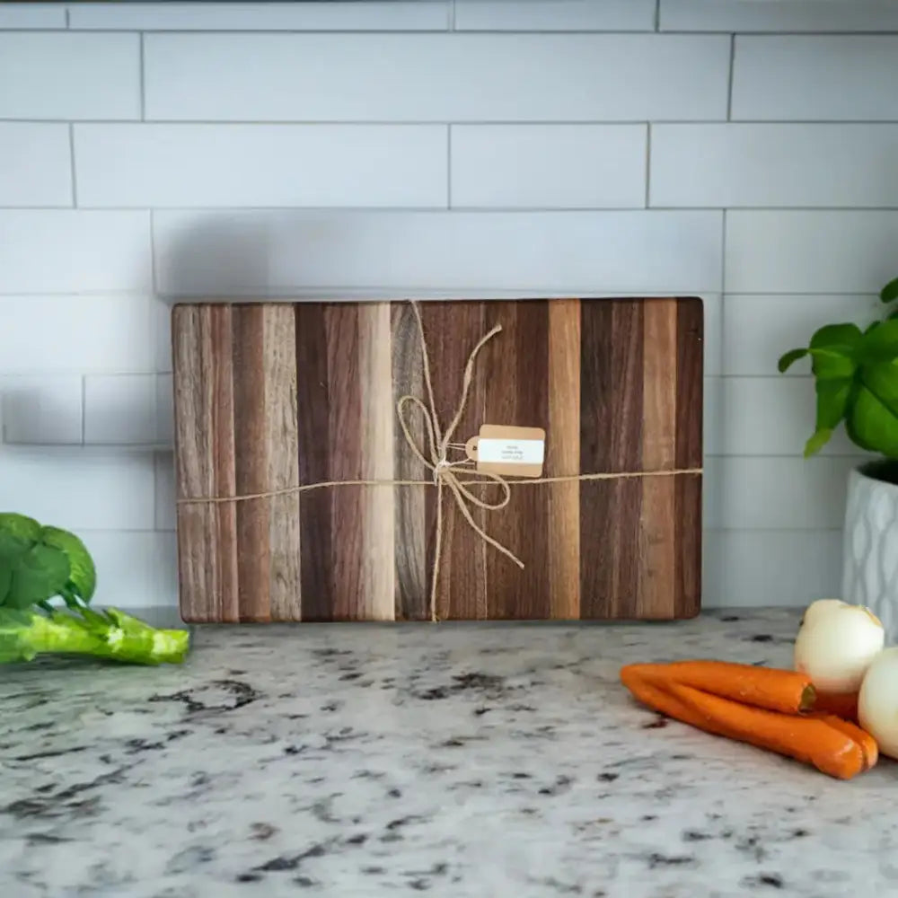 8" x 13" x 1.75" Handmade Black Walnut Cutting Board - Eco-Friendly, Durable & Stylish (SB-3711) - Stewarts Blocks and Boards