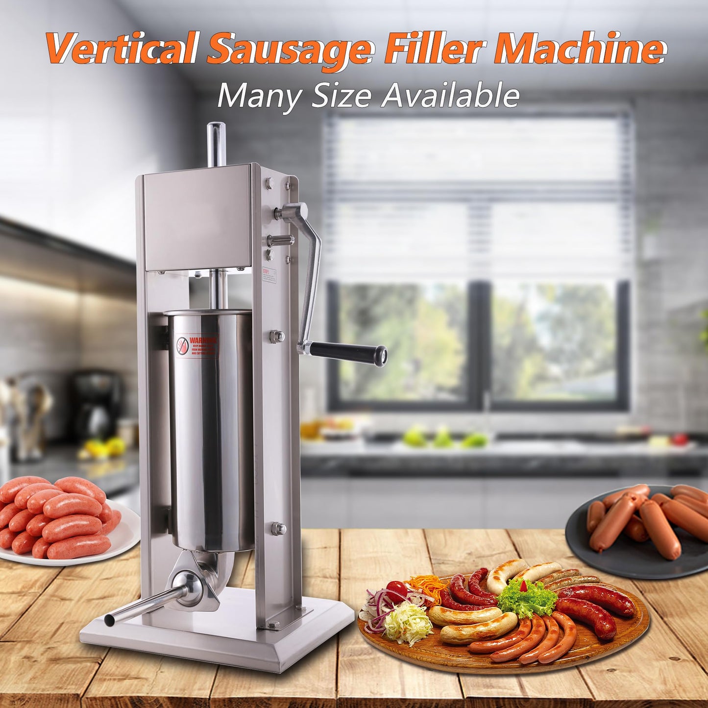 Hakka 7Lb/3L Sausage Stuffers and Vertical Sausage Makers