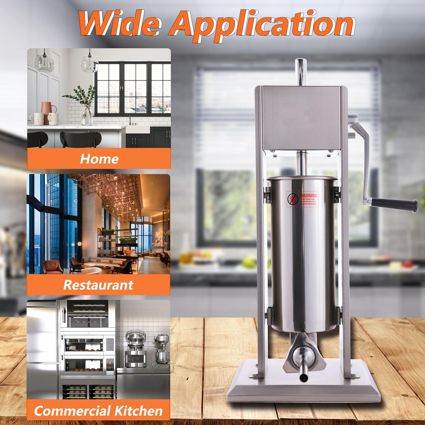 Hakka 7Lb/3L Sausage Stuffers and Vertical Sausage Makers