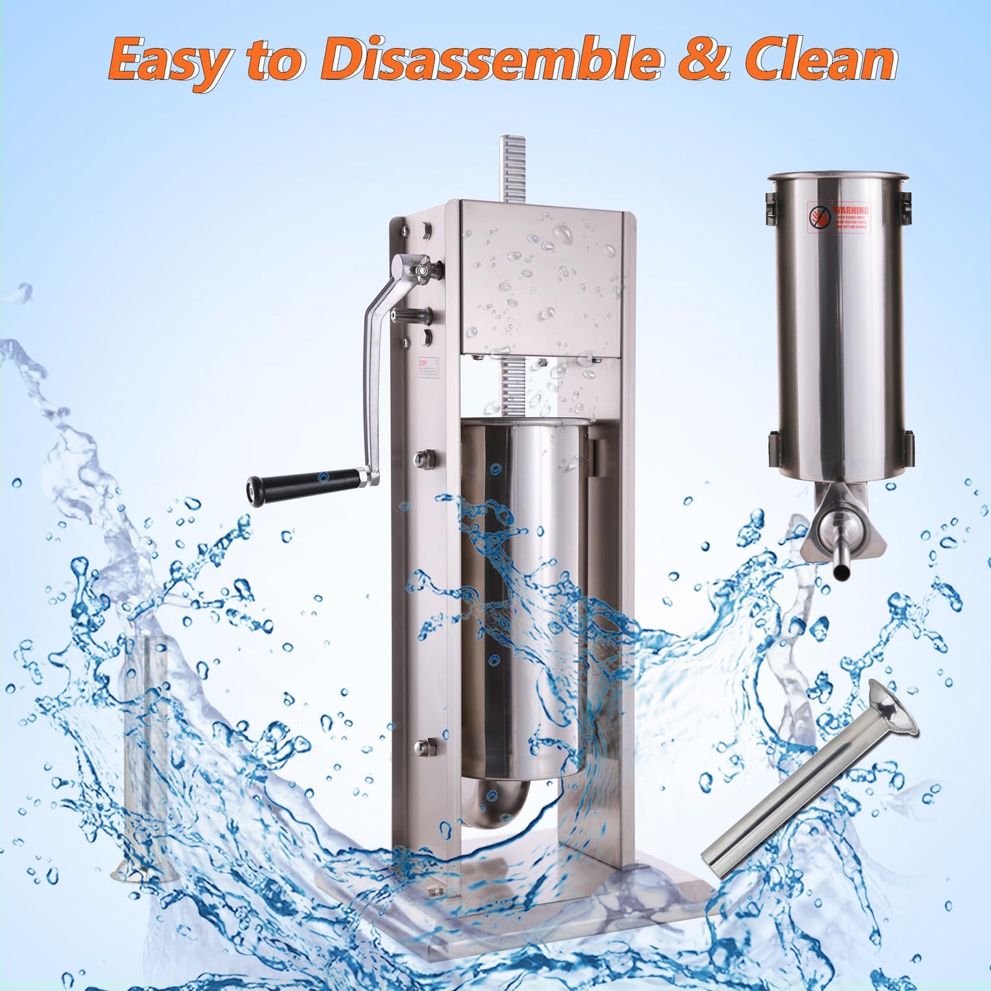 Hakka 7Lb/3L Sausage Stuffers and Vertical Sausage Makers